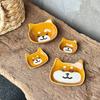 Japanese Cute Cartoon Cat and Dog Dish Ceramic Tableware Breakfast Snack Plate Table Decoration Bowl Home Decoration Tableware