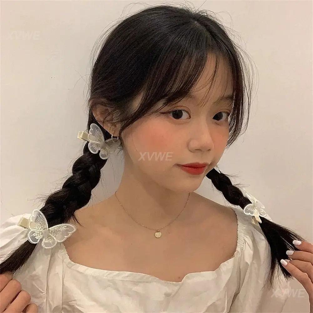 20pcs 6CM Embroidery Lace Butterfly Appliques Sewing Craft Decoration  For Hairband Nail Decoration