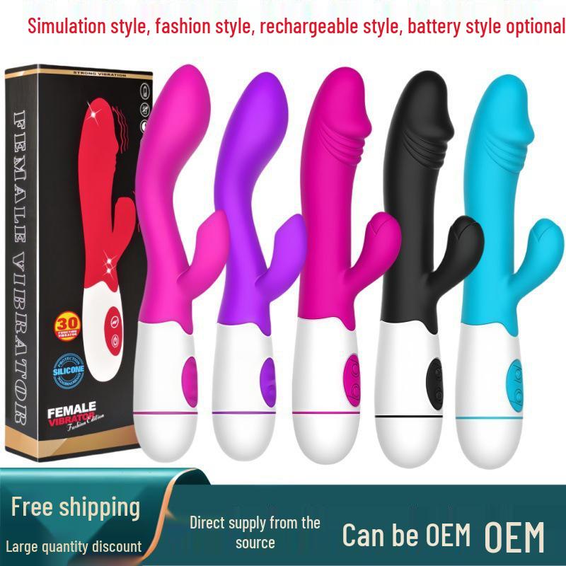 Silicone Dual G-Spot Vibrator with Variable Frequency Massage for Women