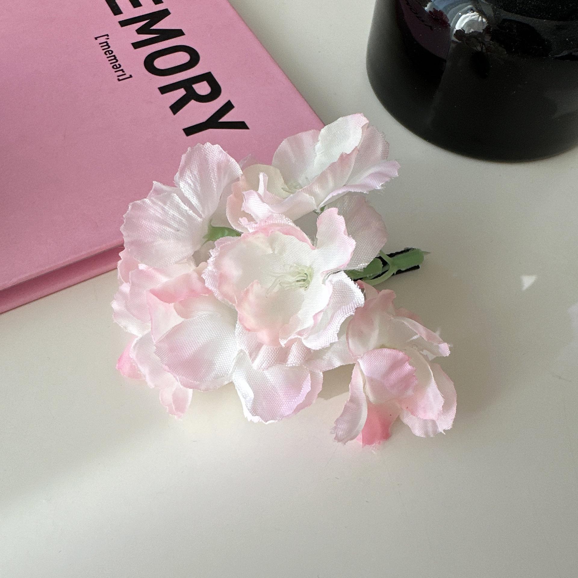 

Сказочно-розовая сакура, имитация цветка, заколка для волос, боковой зажим, боковой, задний, головной, карточка для волос, аксессуары для волос для отпускных фото