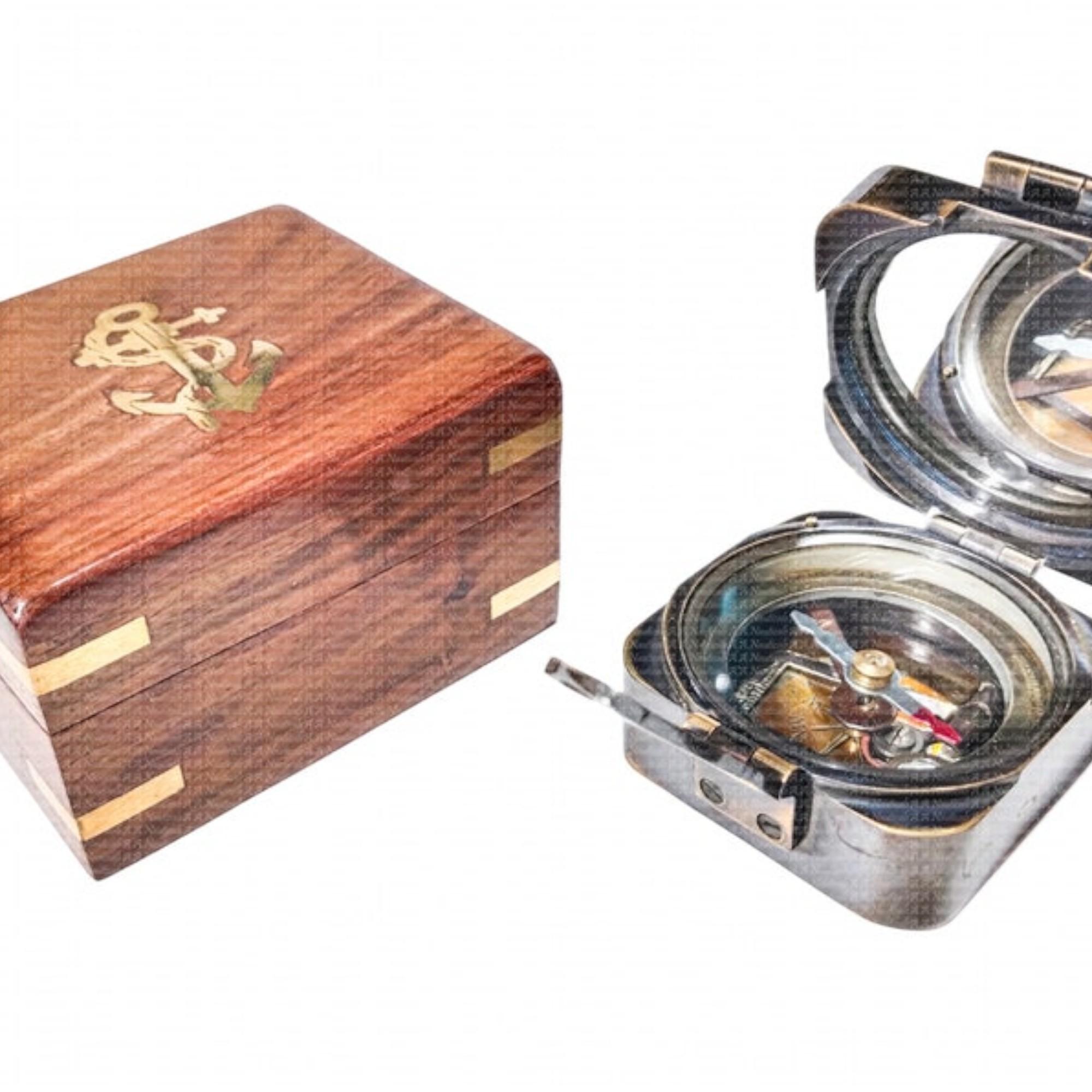 

Латунний компас Brunton Kelvin & Hughes Подарунки на річницю для чоловіків, жінок, подарунок на день народження для тата, йому й їй, подарунок нареченому, різдвяний декор