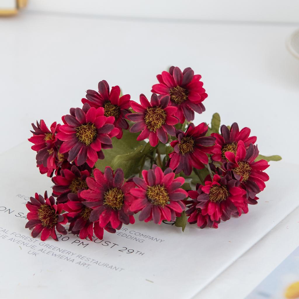 Artificial Plastic Daisy Flowers Centerpieces Fake Plant Wedding Room Home Party  Gifts Handheld Arrangement Festival bouquet