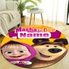 Personalized M-Masha and the Bear Round Chair Office Rug - Perfect for Mat, Office Chair & More - Ideal Gift for Birthdays and Holidays