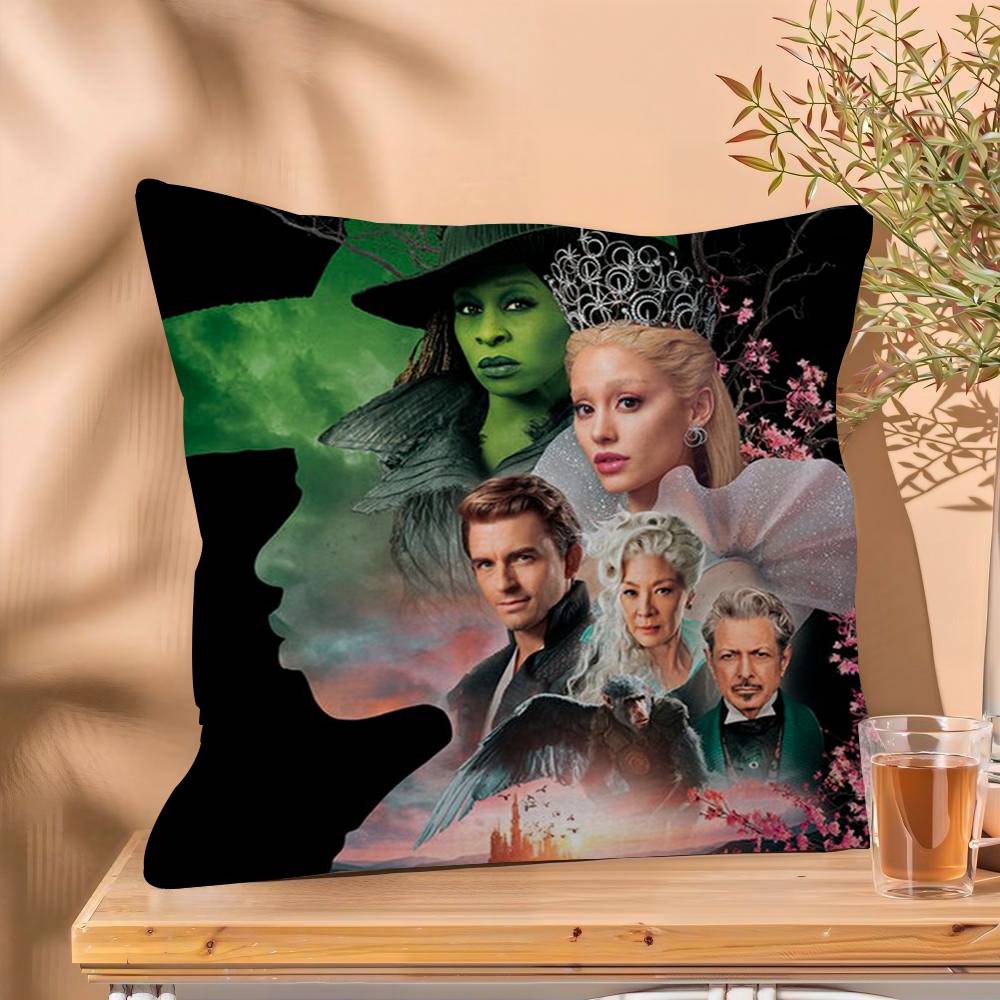 Wicked Movie Pillow Cover Design cushion Cover decor Holiday Decorati