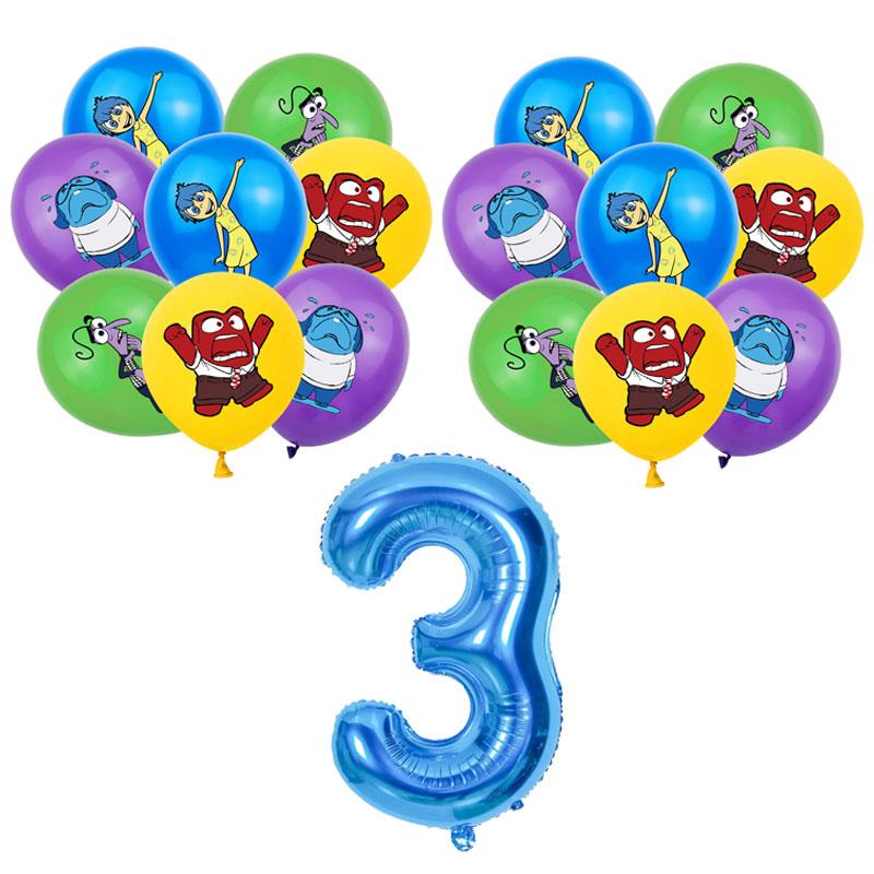 Inside Out 2 Decorațiuni Petrecere de Ziua de Naștere Temă Desen Animat Kit Veselă Baloane Bucurie Tristețe Accesorii Copii Băiat Fată Cadou Jucării