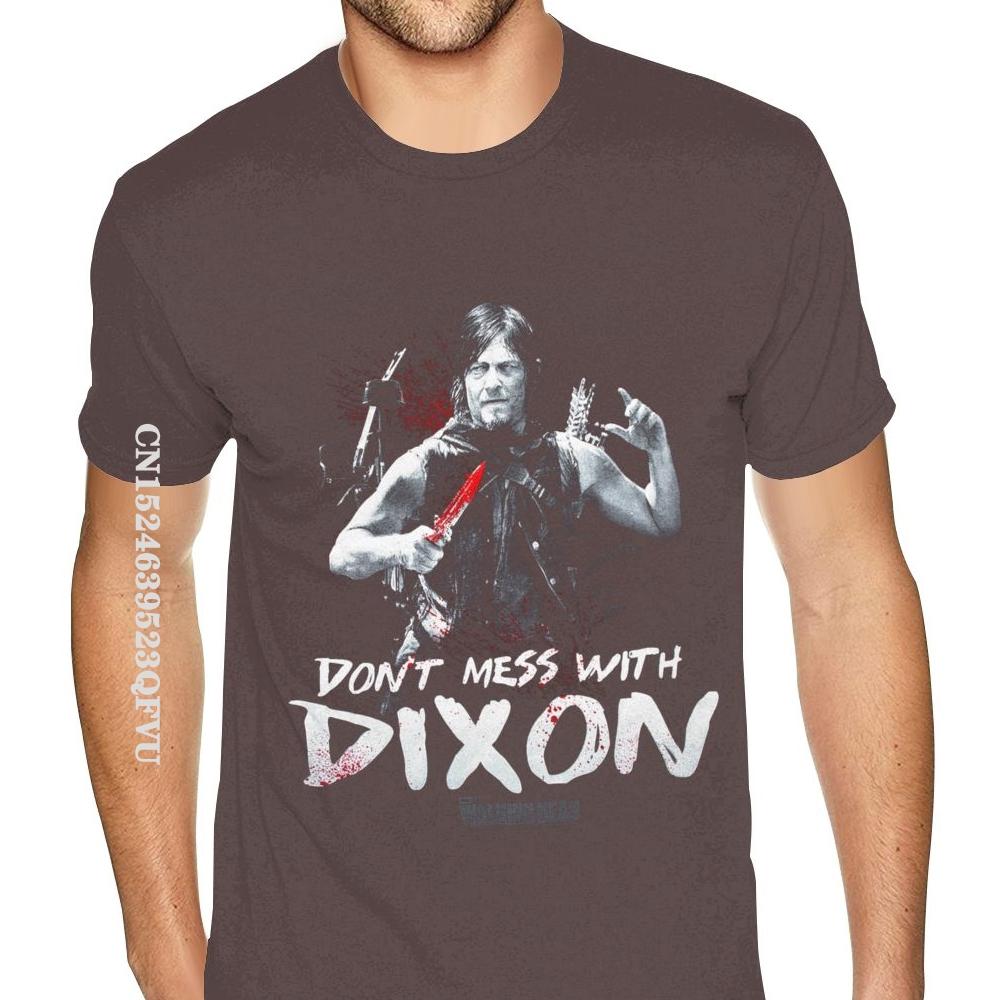 Walking Dead Daryl Dixon Printed Mens Tshirt Plus Size Men's Personalized Photo T Shirts Camisa Streetwear