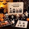 4Pcs Cute Skeleton Bead Craft Set Beginner-Friendly Handmade Skeleton Figurine Making Kit for Teens Adults Home Decor Gift