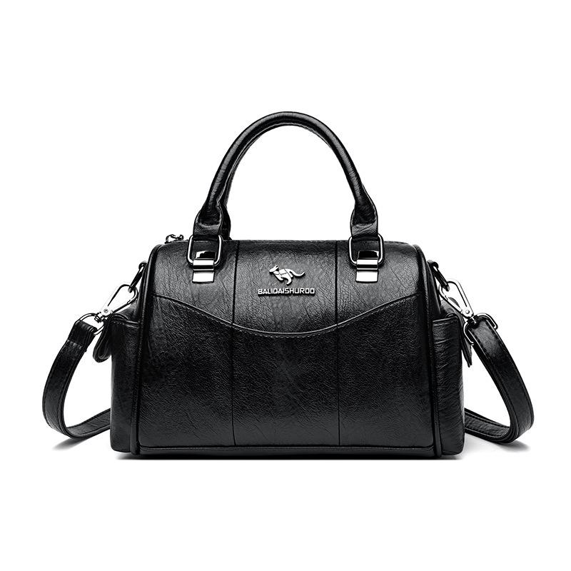 Women's bag new urban retro simple and fashionable large-capacity portable messenger shoulder bag