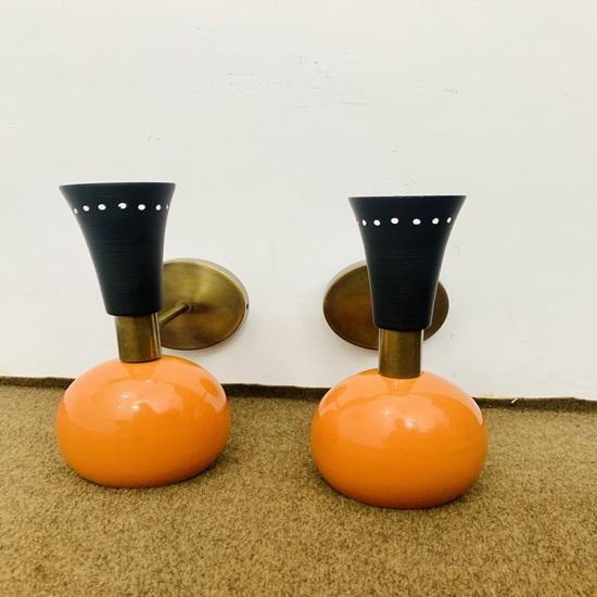Wall Sconce 1950's Mid Century Italian Diablo Wall Sconce Pair Beside Lamps Wall Lights for Home Decor