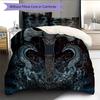 Viking axe and sword  Pattern Bedding Quilt Set Quilt Cover Pillowcase Home Decoration  Gift (1 * duvet cover + 2 * pillowcase, without core)