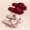 Open Toe Slides House Sandals for Women&Men Summer Satin Slip on Flat Sandals Indoor Outdoor Beach Shoes for Couple Dress Shoes Bedroom Slippers