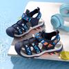 New Sandals Children's Sandals Boys Baotou Sports Sandals Medium and Older Children's Non-slip Buckle Beach Shoes