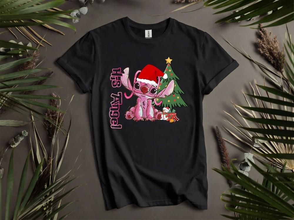 

His Angel Christmas Mood T-shirt T shirt Men Women Unisex Tshirt K1007 XL