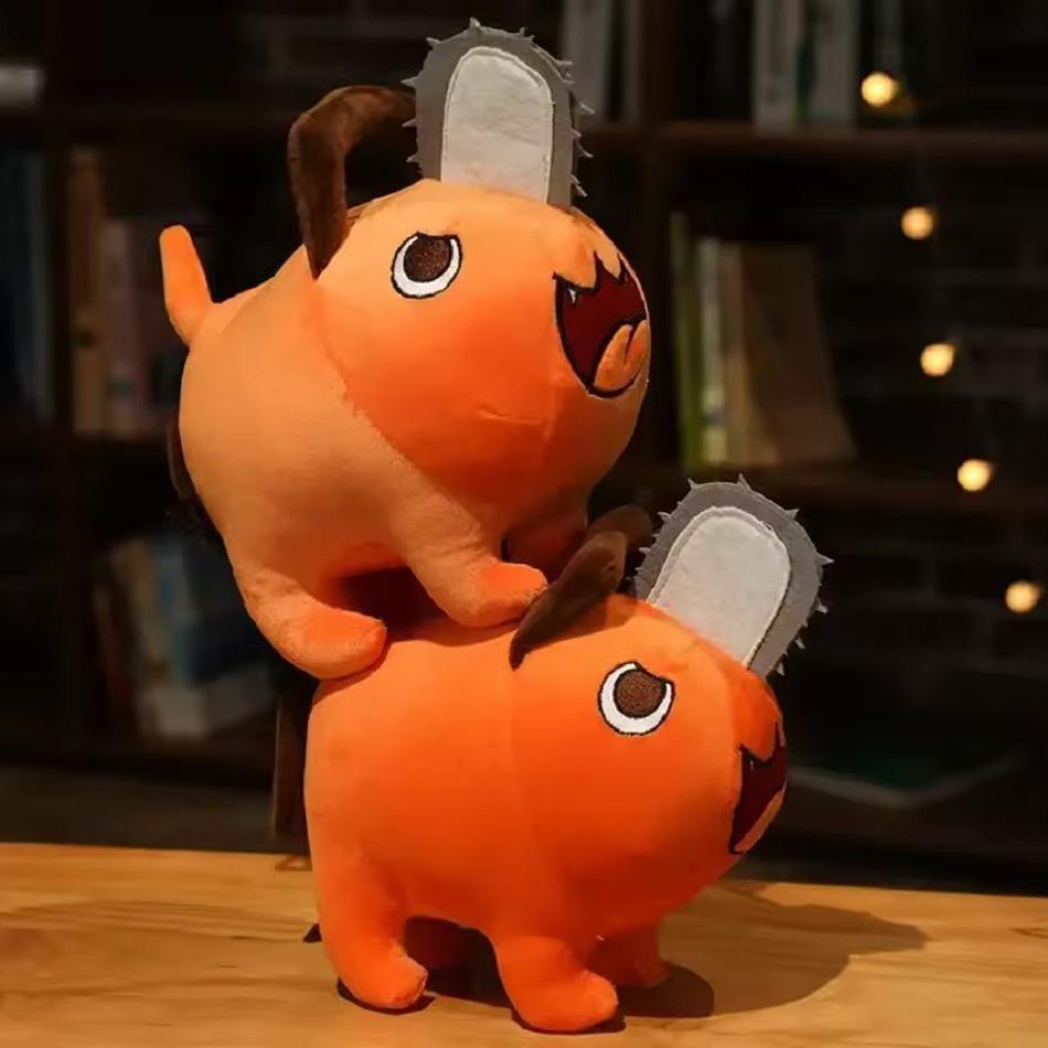 10-40cm Anime Chainsaw Man Dolls Plush Toy Cartoon Pochita Orange Dog Pillow Stuffed Soft Toy for Kids Birthday Gift