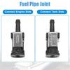 Pack of 3 Boat Engine Fuel Line Connector Fittings Joint for Yamaha Outboard