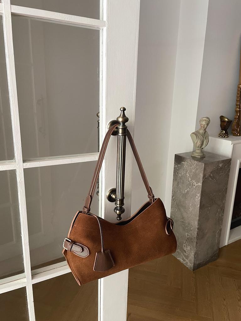 Li Jia Tong's New Style Hobo Bag Series Genuine Leather Single Shoulder Bag Women's Handbag Lightweight And Simple Fashion Tote Bag
