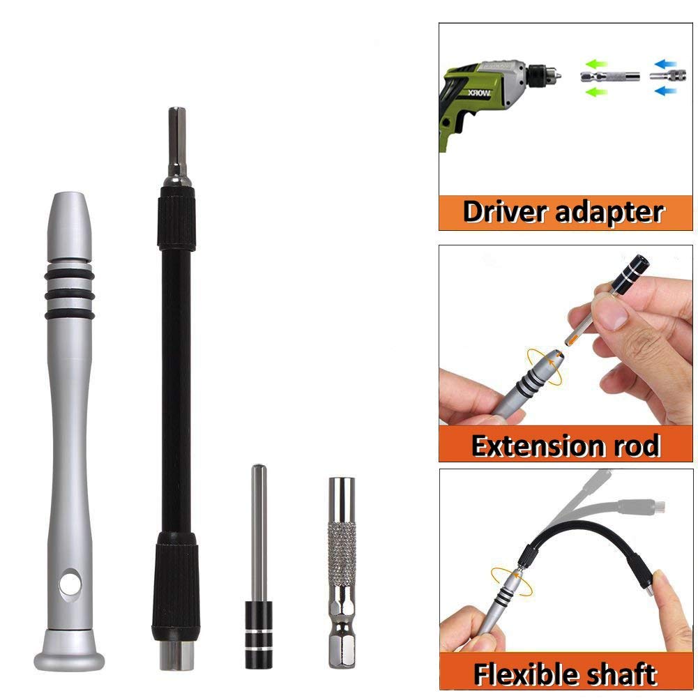 60 In 1 Precision Screwdriver Tool Kit Magnetic Screwdriver Set For Cell Phone Tablet Compact Repair Maintenance With Case