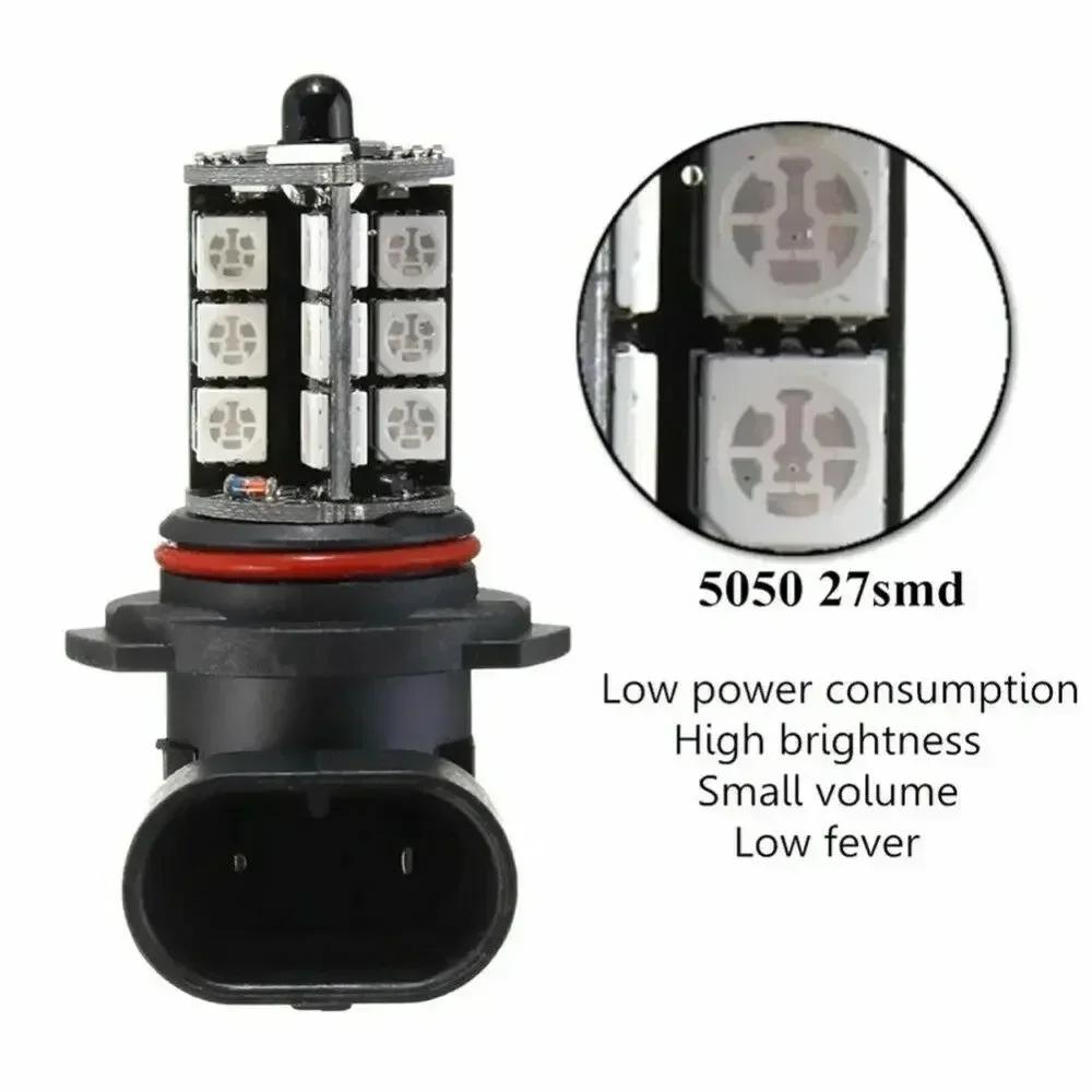 2PCS LED Car Fog Lights H8 H9 H11 9005 9006 RGB Bulbs Remote Control Fog Lights Bulb Car Driving Running Lamp Auto Leds Light