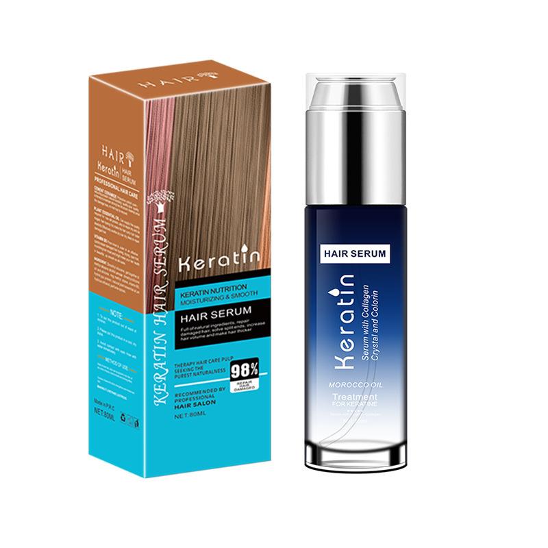 80ml Keratin Hair Care Essential Oil Repair Perm Damaged Hair Improve Dry Frizz Smooth Hair