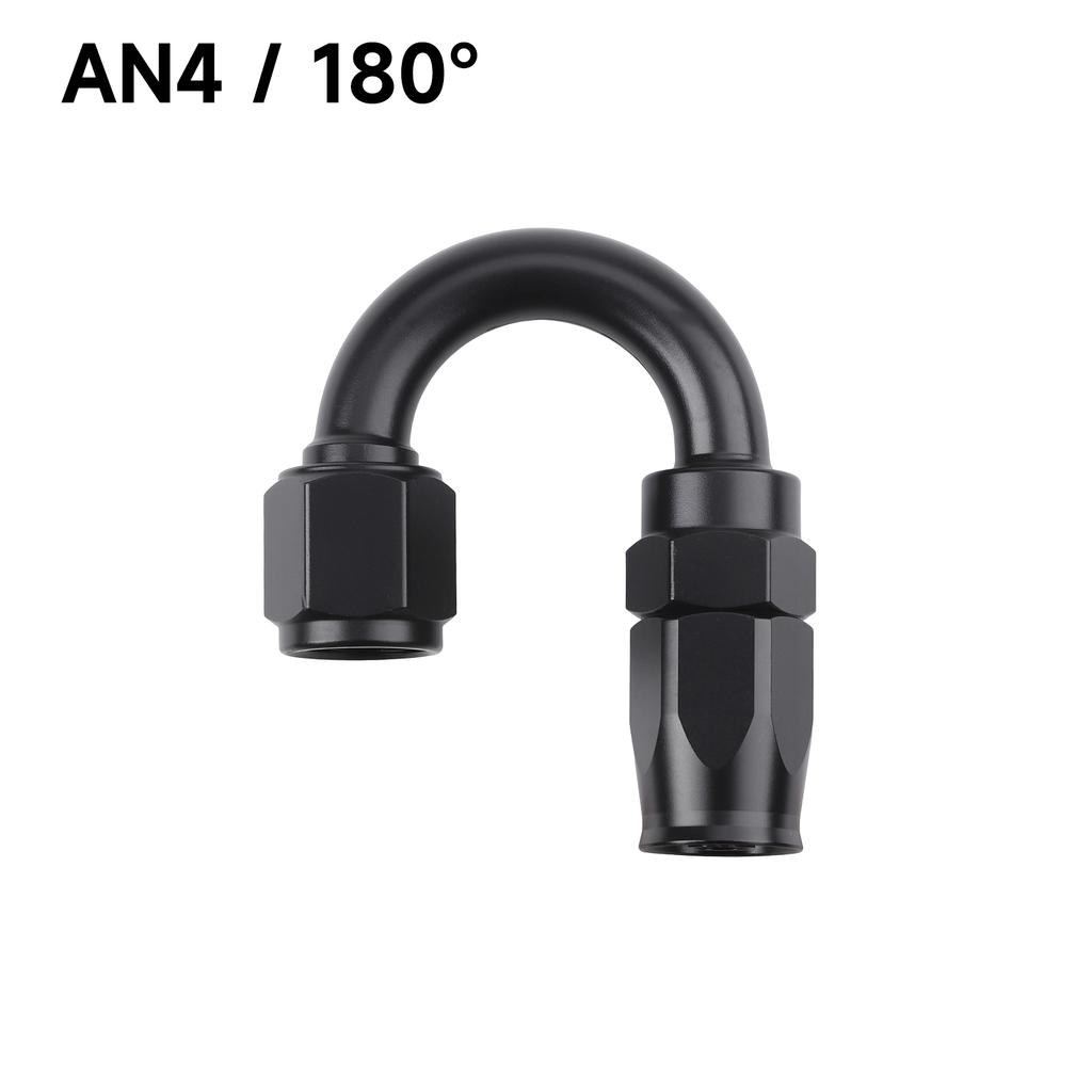 1 PCS Universal Straight 0 45 90 180 Degree Aluminum Car Swivel Hose End Fitting Adapter AN4/AN6/AN8/AN10 Oil Fuel CPE Line NPT