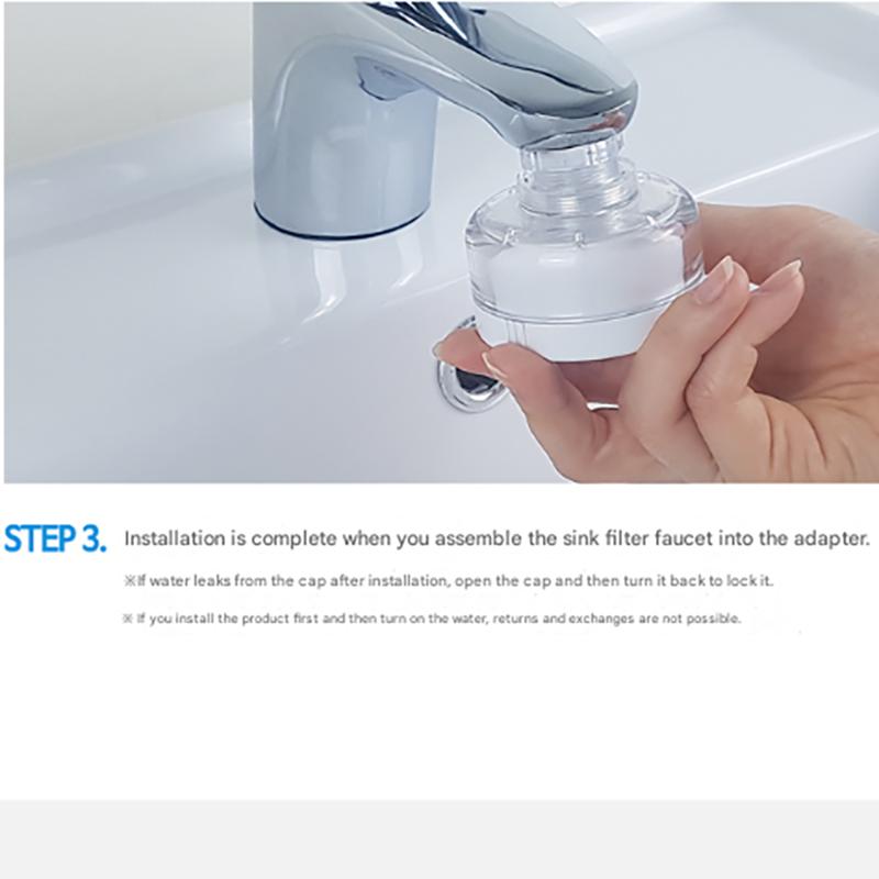 atojet Cleansing Washbasin Faucet Filter – ACF Activated Carbon Purifier, Korean
