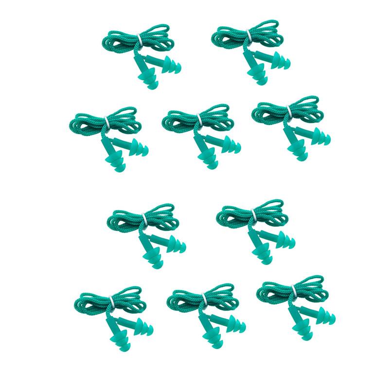 

10 Pairs of Sleep Earplugs Noise Cancelling Earplugs Earplugs with String Ear Protection Tools Silicone Earplugs with Washable