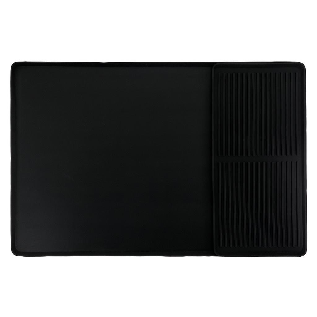 Σιλικόνη Αντιολισθητικό Ανθεκτικό στη Θερμότητα Σουπλά & Δίσκος Αποστράγγισης Καφέ