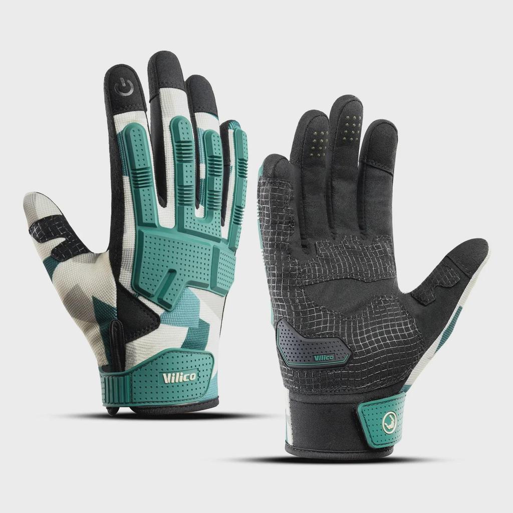 Vilico Outdoor Sports Motorcycle Riding Gloves - Anti-Collision, Anti-Fall, Wear-Resistant, Cool Tactical Design for Off-Road Adventures