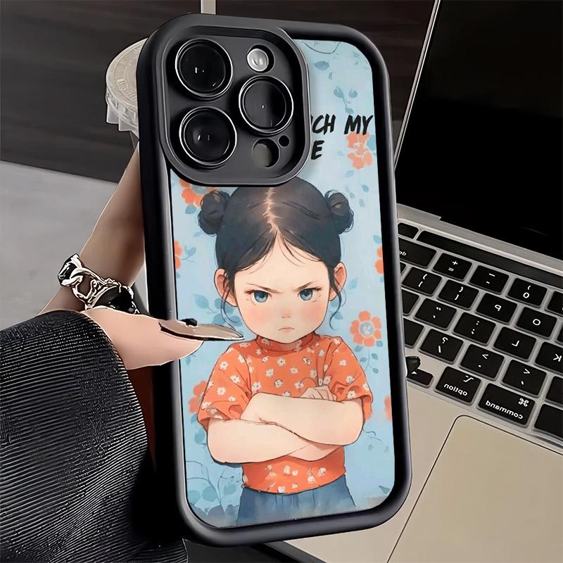 Phone Case for iPhone 17 Air 16E 15 16 Pro Max Funny Dont Touch My CallPhone Cover 14 Plus 13 12 Mini Soft Shell Silicone Fundas