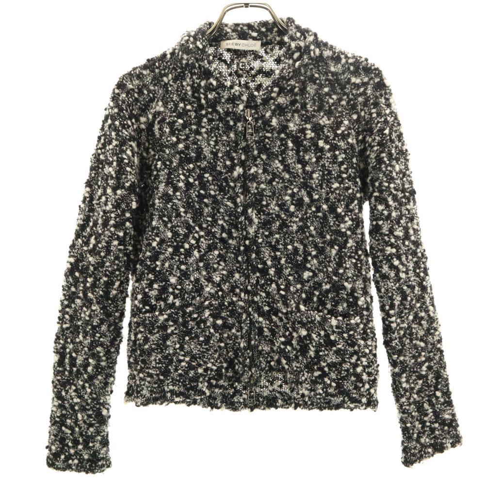SEE BY CHLOE Knit jacket 38 Black and others Women Used