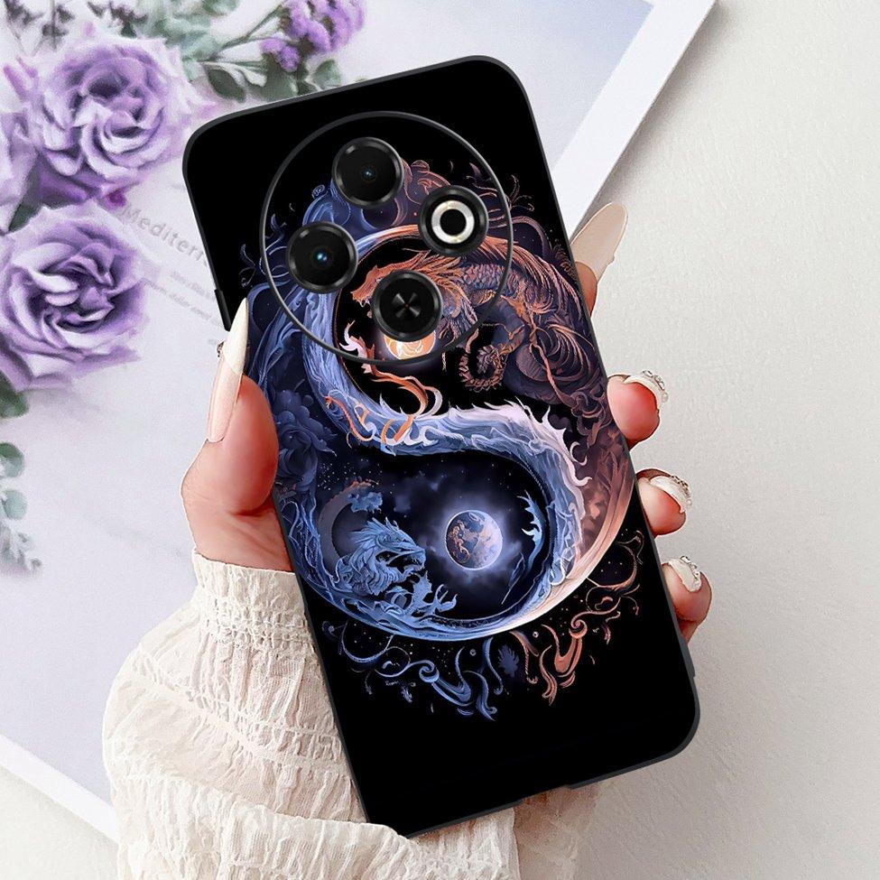 For Tecno Spark 30C 4G kl5 kl5n 5G KL8H Back Cover For Tecno Spark 30C Case Fashion Luxury Silicone Cute Cat Shockproof Painted