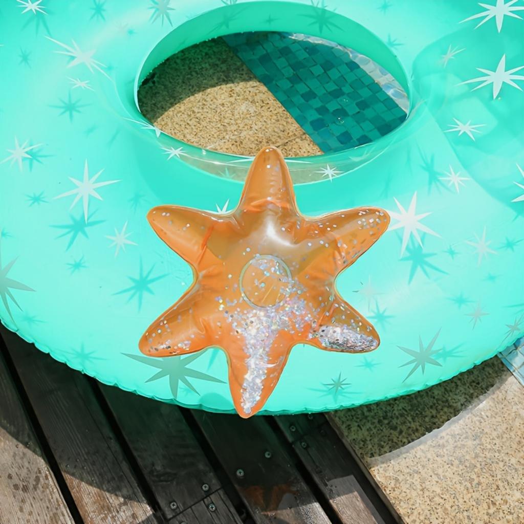 Creative Inflatable Starfish Swimming Ring, Cute Floating Ring Pool Float For Sunbathing And Swimming