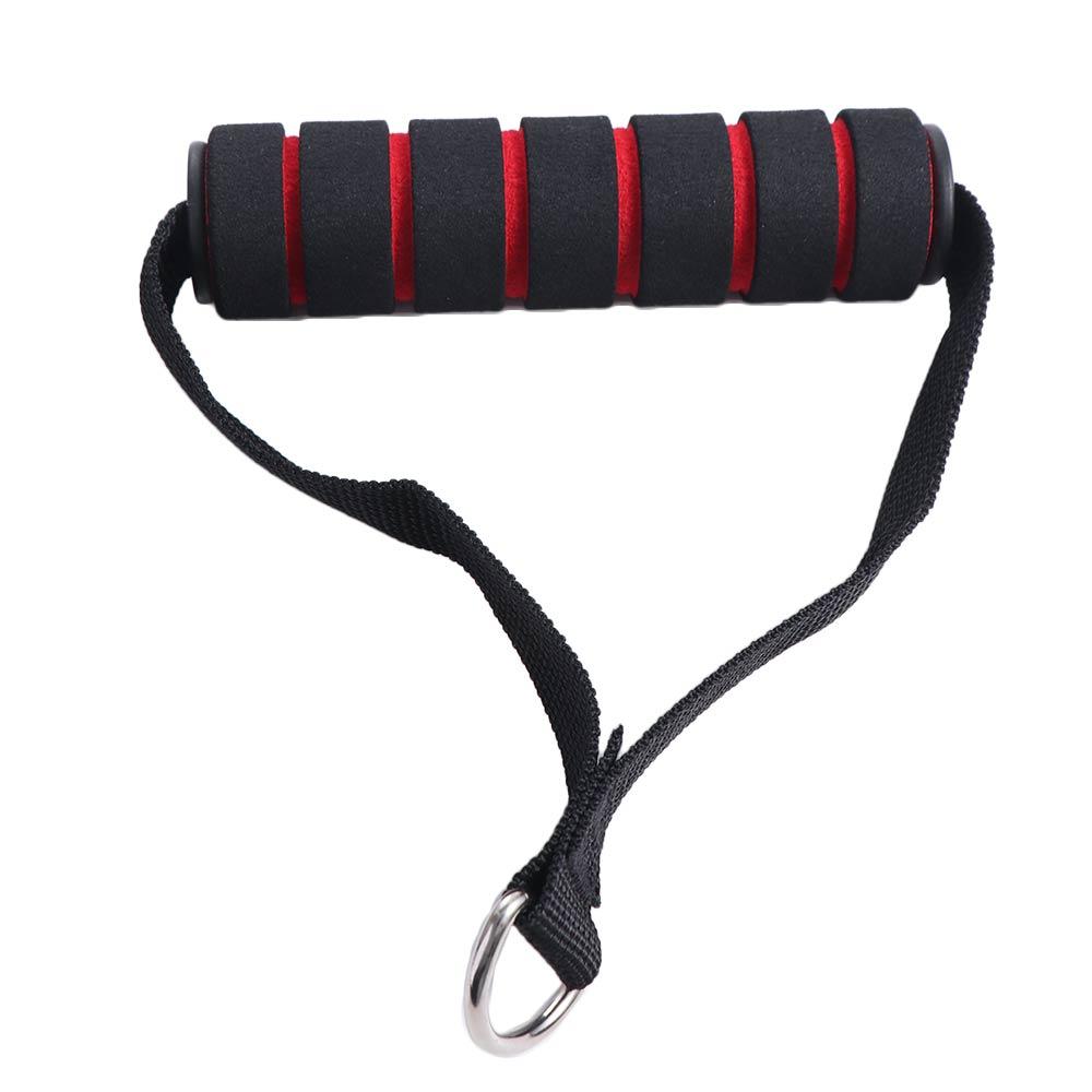 Foam Handle D-Ring Metal Gym Handles Grip Metal Pull Rope Handle Handle with Hook  Gymnasium