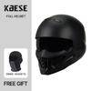 Classic Style Matt Black Scorpion Helmet Detachable Multi-purpose Combination Motorcycle Locomotive Capacete De Moto Masculino