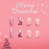 Sparkling Christmas 3D Nail Art Set Featuring Snowflake Patterns And Shimmering Glitters For Holiday Parties Daily Wear