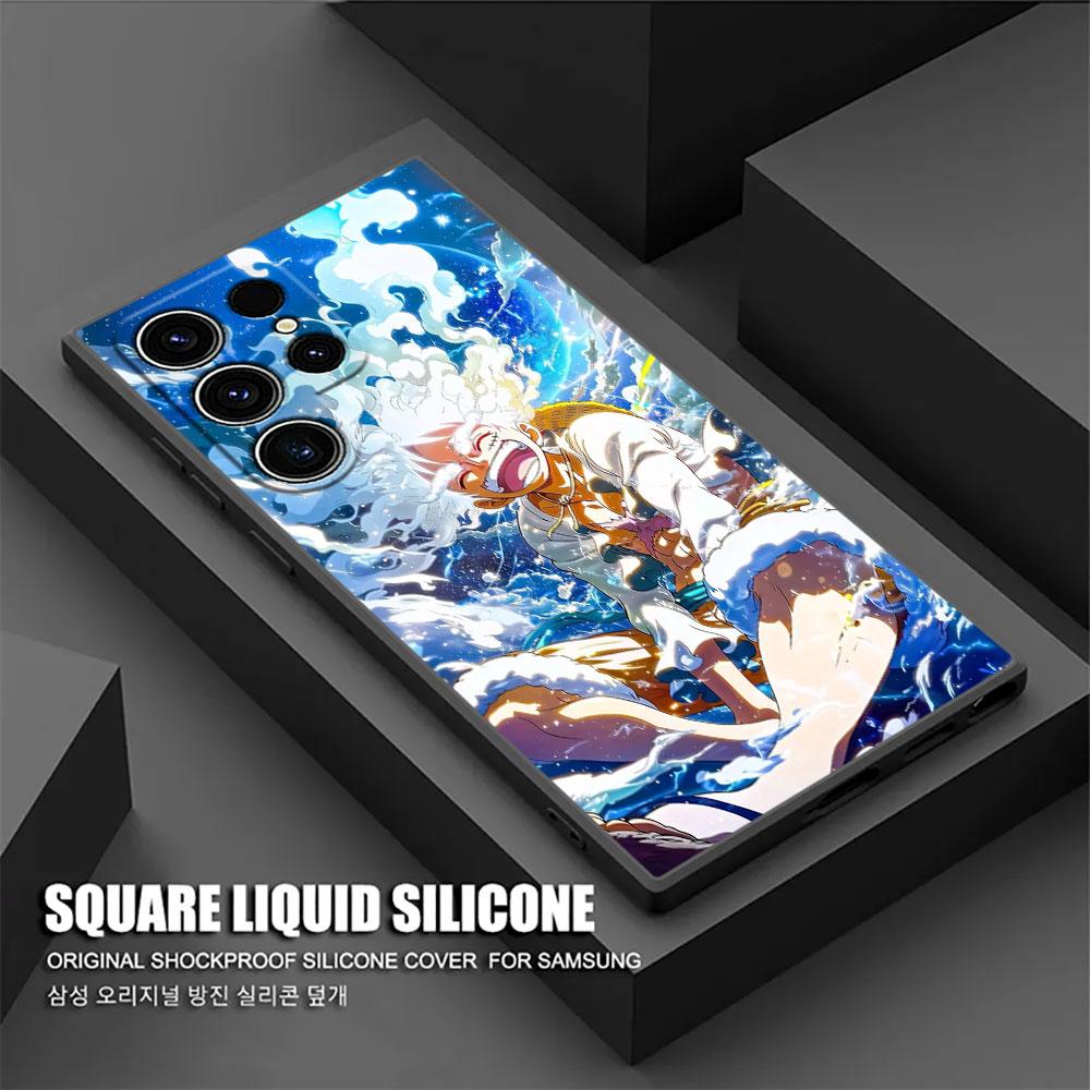 Ones Pieces Sun God Nika Luffy Phone Case For Samsung Galaxy S25 S24 S23 S20 S21 FE S26 S22 Ultra S26 Plus S25FE Silicone Cover