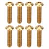 50Pcs Hex Socket Screws Half Round Head Pure Copper Hardware Accessories FastenersM4 X 16mm