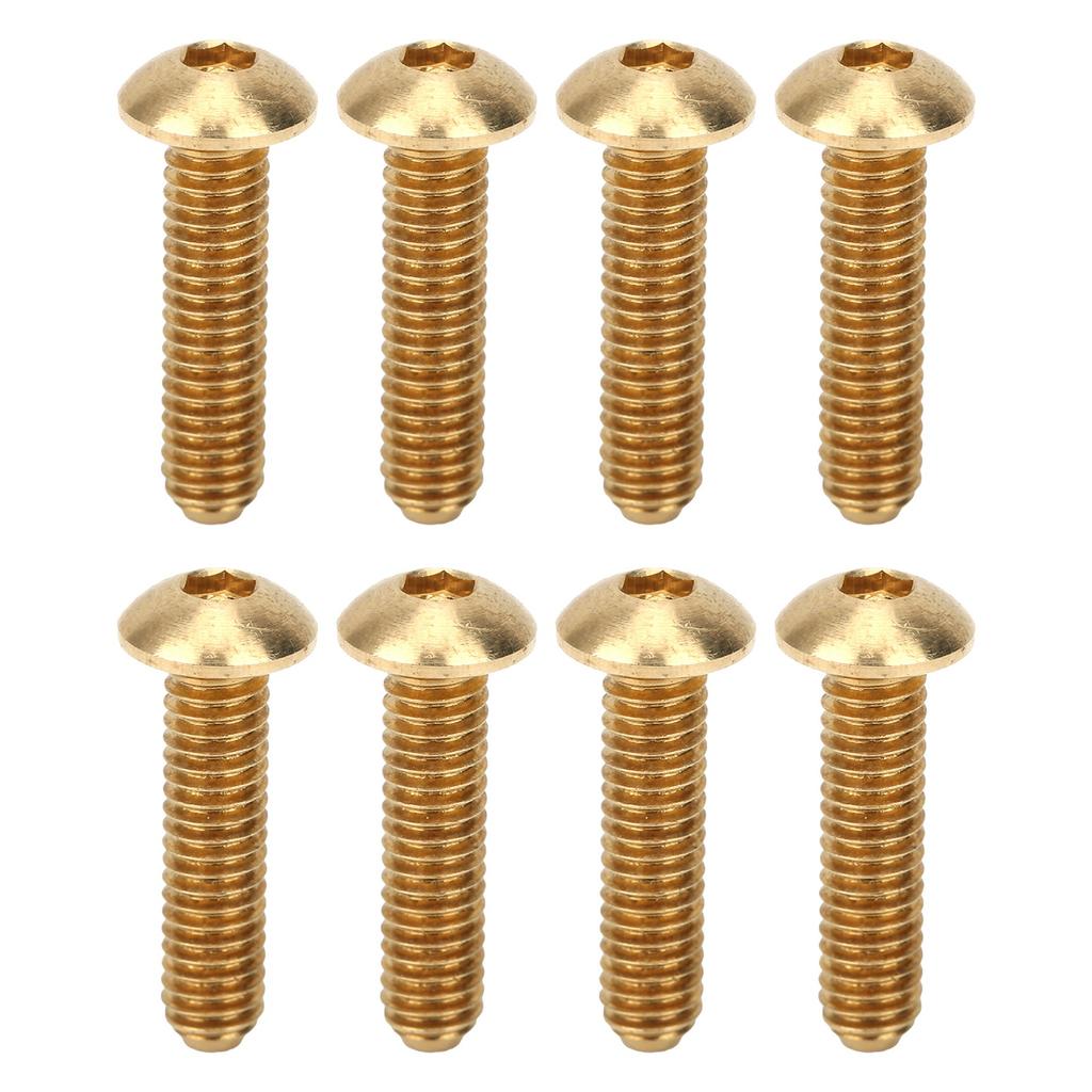 50Pcs Hex Socket Screws Half Round Head Pure Copper Hardware Accessories FastenersM4 X 16mm