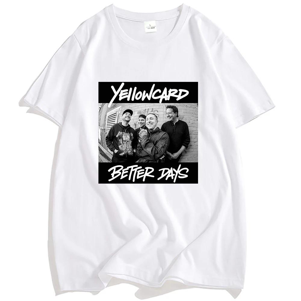 Yellowcard Better Days 2025 Reunion Album TShirt Premium Heavyweight Cotton Unisex Round Comfortable Women And Men Tshirts S
