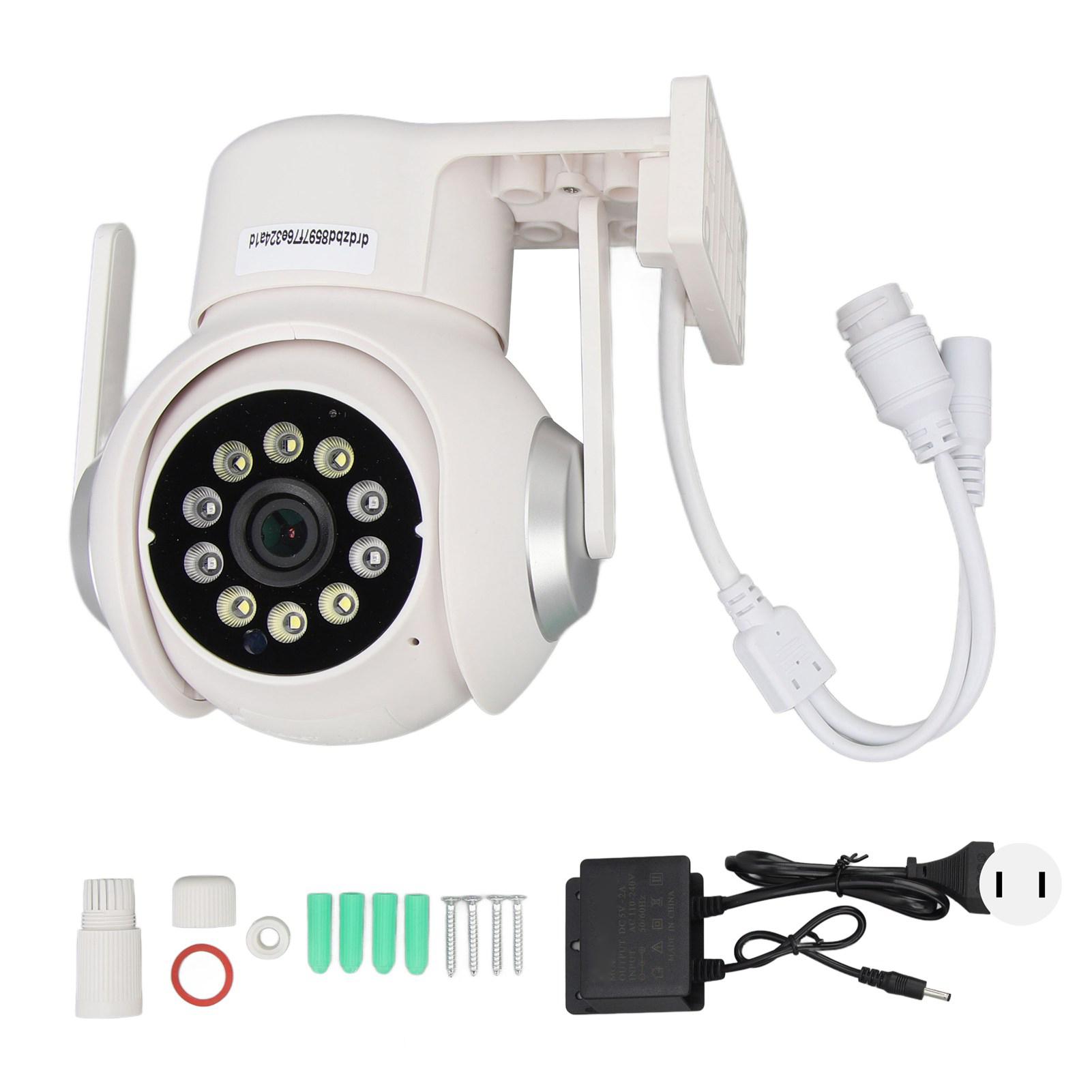 

Outdoor Camera IP66 2 Way Talk 110‑240V Full Color Night Vision WiFi Security Cameras for Park US Plug