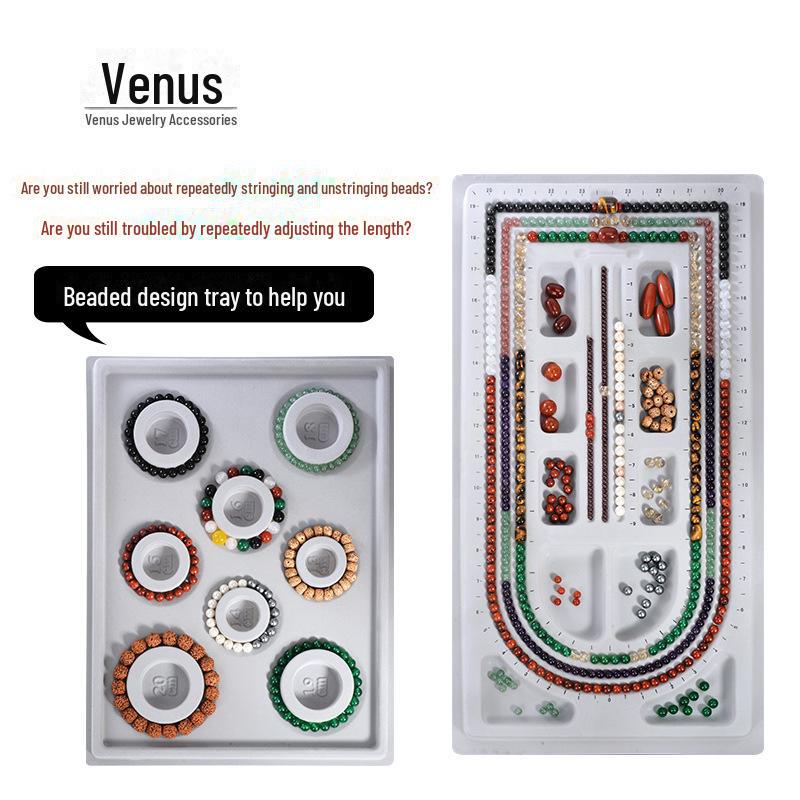 Sortierte Beflockte Schmuck-Präsentations- und Design-Tabletts für DIY-Armbänder und Halsketten