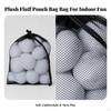 60 Pieces Artificial Snowball with Mesh Bag Lightweight Snow Ball Mess-Without
