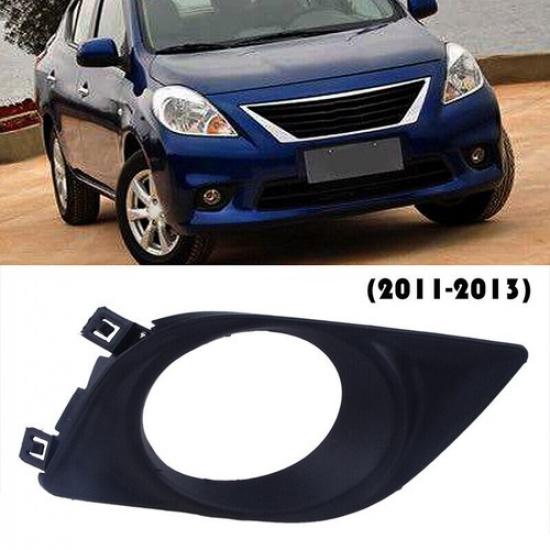 Pair Front Bumper Fog Light Lamp Cover Bezel For Nissan Versa Sunny 2011-2013 AC