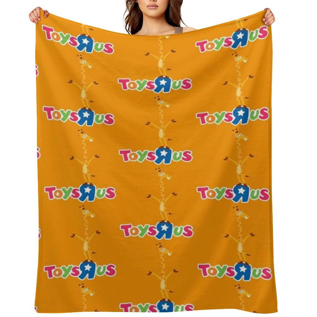 The Toys Are Us Logo Throw Blanket Summer Thermal for Babies Wednesday Blankets