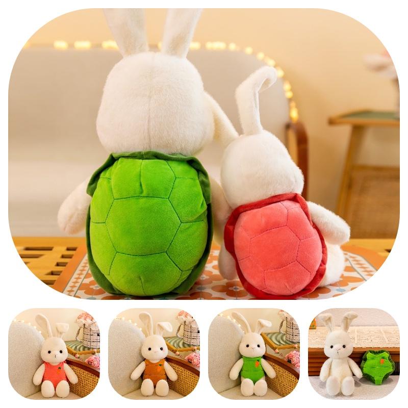 Longhaired Turtle Cartoon Rabbit Plush Toy Stuffed Animal Doll  Kid Girl Gift