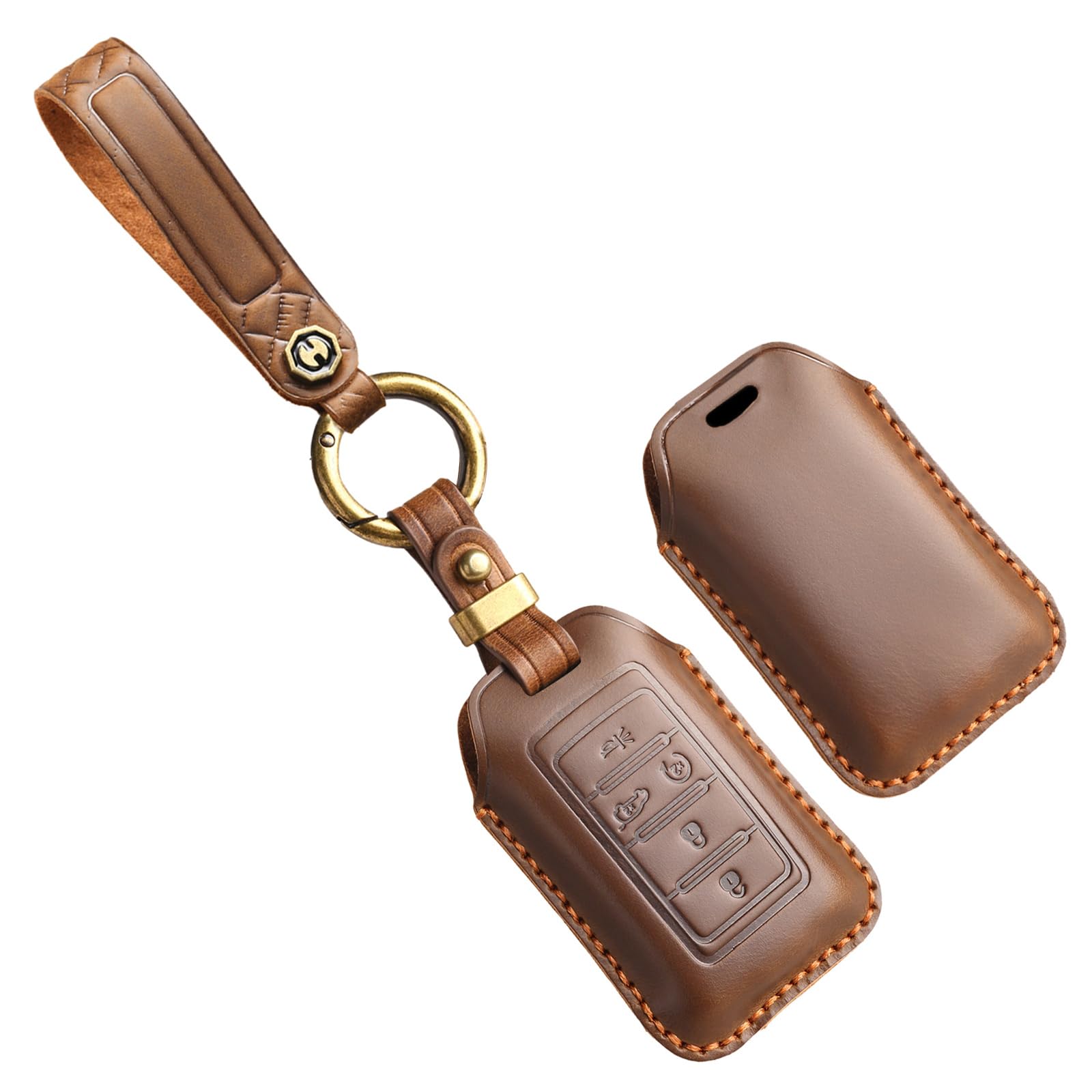 [TECART] Чехол для ключа Jeep Чехол для ключа Jeep Grand Cherokee Jeep коричневый