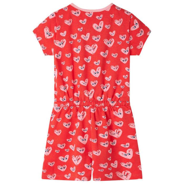 Playsuit - vidaXL - Girl - Red - 1.5 To 10 Years - Trendy and Exceptional Quality