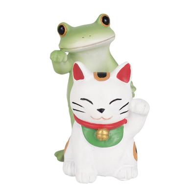 Daikai Tasse Glücksbringer Winkende Katze Frosch B32xT32xH55mm 622517