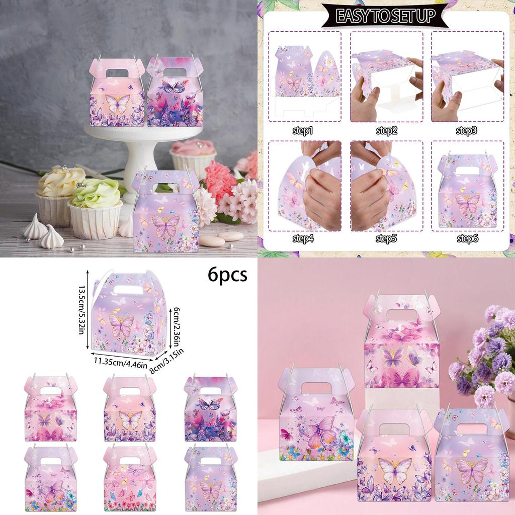 Butterfly Handheld Paper Box Packaging For Festive Events And Gift Packaging