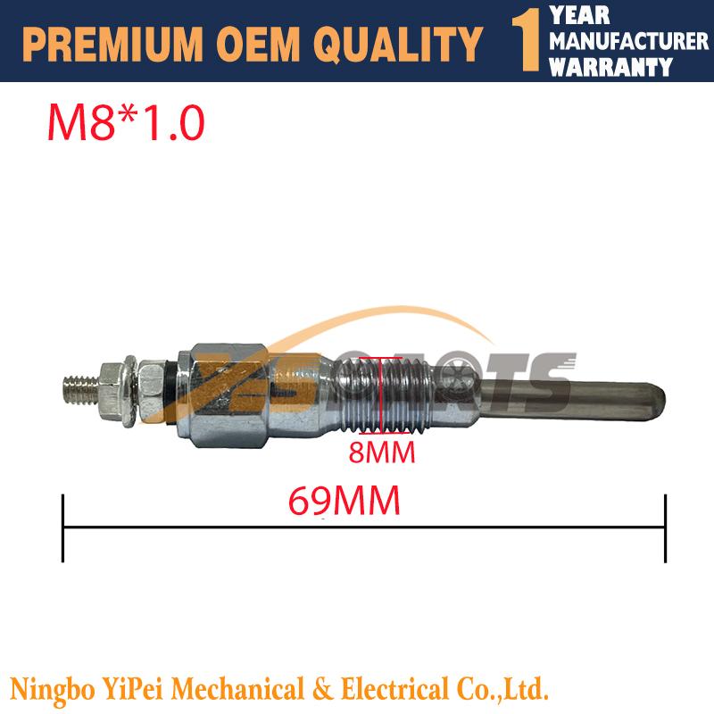 4pcs New 11V Glow Plug Engine For Kubota V1505 V1305 V1205 16851-65512 16851-65510
